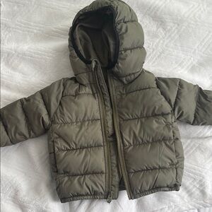 The Children's Place Olive Green Puffer Jacket